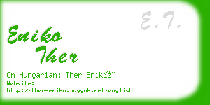 eniko ther business card